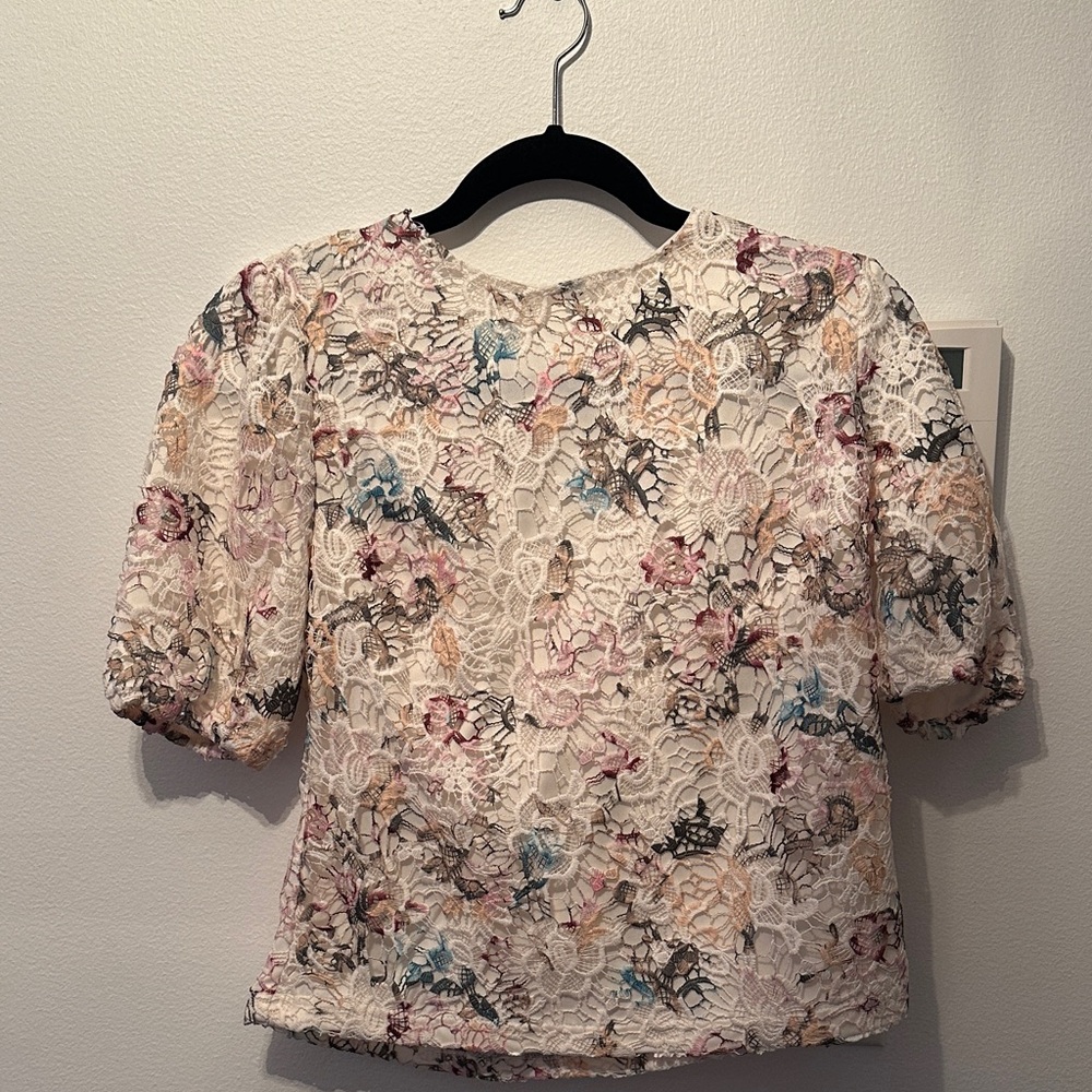 Nanette Lenore Floral Lace Women’s Top Size S